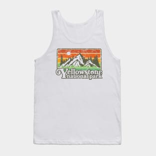 Yellowstone National Park Bison Buffalo Vintage Camping Hiking Tank Top